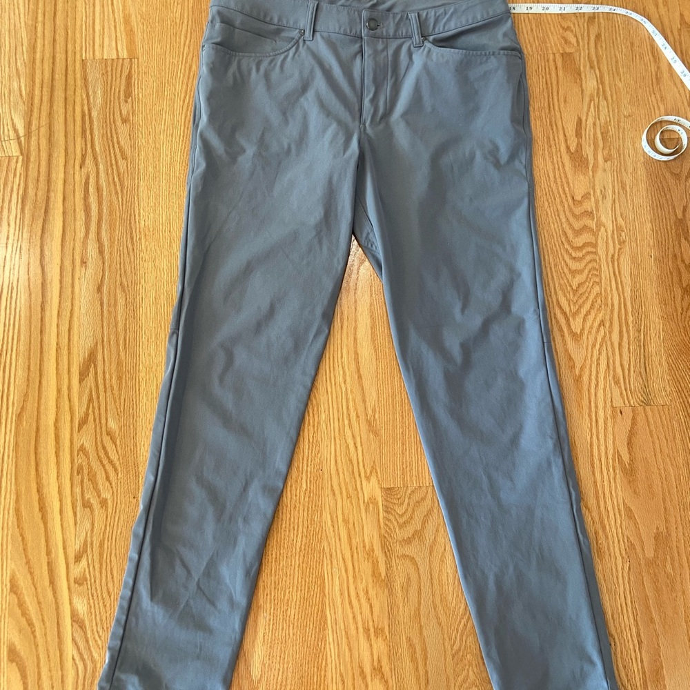 Lululemon Men’s Grey ABC 5-Pocket Pants 34L